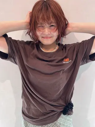 ショート カラー ヘアアレンジ 透明感カラー🫧🌈 似合わせカット✂︎のヘアスタイル