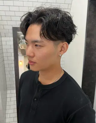 ショート 紙屋町ショート /ボブ　パーマ河内蓮のヘアスタイル