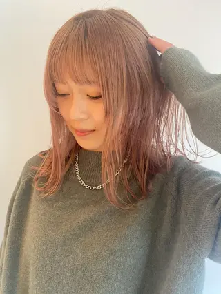 セミロング saya/似合わせ /透明感カラーのヘアスタイル