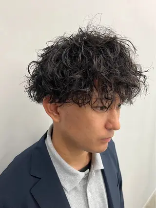 ショート パーマ メンズ メンズ特化/韓国風 ニュアンス/ときなのヘアスタイル