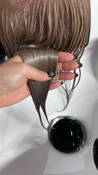 ロング カラー 山本 麗のヘアスタイル