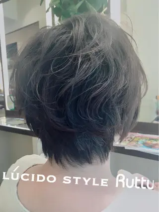 ショート パーマ アザマ　ヤスカツ _rosso 川口のヘアスタイル