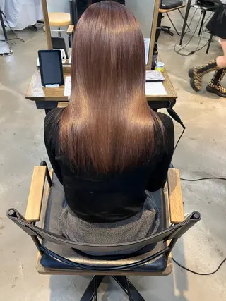 ロング カラー 【ツヤ髪特化】 スズキアキエのヘアスタイル