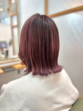 ミディアム カラー 【enil代表】 杉林和哉のヘアスタイル