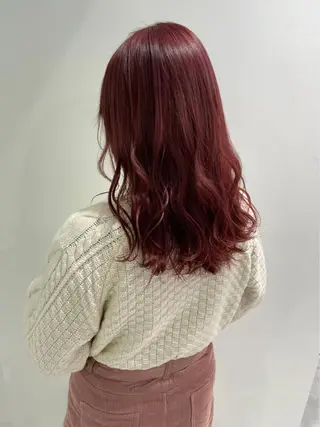 セミロング カラー ヘアアレンジ 縮毛矯正/髪質改善/ ブリーチ毛/木元渓太のヘアスタイル