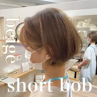 ショート カラー 新宿/レイヤー特化 韓国ヘア/海外ヘアのヘアスタイル