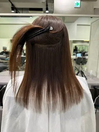 ロング 年齢悩みを全て解消/ 白髪と癖毛 松本雄光のヘアスタイル