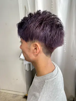 ショート メンズツイスパ ショートフクヤマシンのヘアスタイル