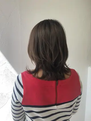 ミディアム カラー ベイリコルド　アトリ 店長　宮城一真のヘアスタイル