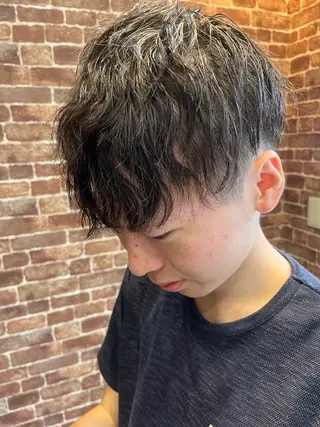 ショート パーマ メンズ 久木原 ゆりのヘアスタイル