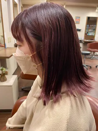 ミディアム カラー liL  hair サトウリョウタのヘアスタイル