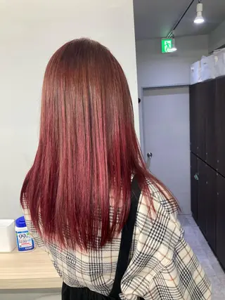 セミロング ブリーチ&似合せボブ 田中寛十のヘアスタイル