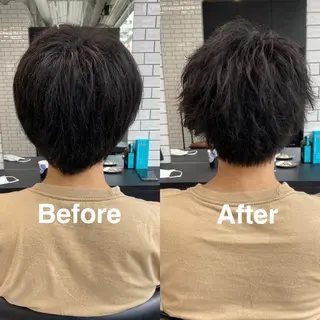 パーマ メンズ 梅田中崎町メンズ 美容師ユースケのヘアスタイル