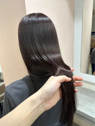 ロング 韓国風パーマ/ヘア セット/店長みづきのヘアスタイル