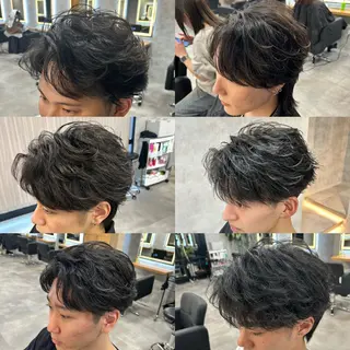 ショート カラー パーマ メンズ メンズ特化 👑YUTAのヘアスタイル