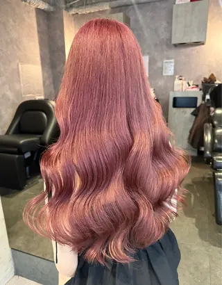 ロング カラー ヘアアレンジ 🌱巴結生🌿大宮 ☁️ミルクティーのヘアスタイル