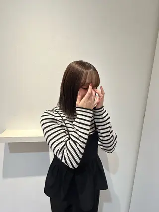 ミディアム 小谷 歩花のヘアスタイル