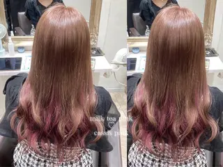 ロング カラー 菅村 緋莉🎀ガーリーヘアのヘアスタイル