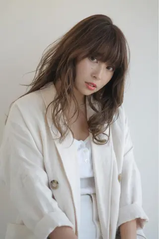 セミロング カラー 高橋 亜紀のヘアスタイル