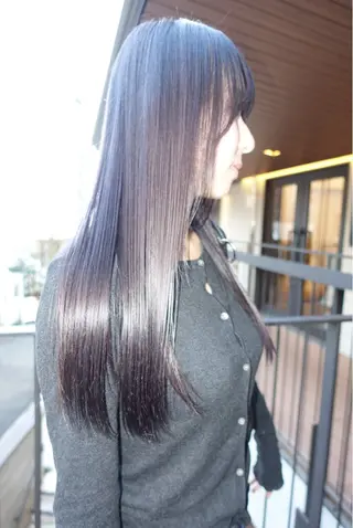 ロング YUUKI/ウルフ .ボブパーマのヘアスタイル