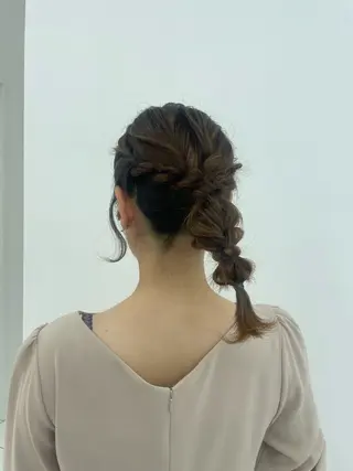ミディアム ヘアアレンジ CARELLY Rukaのマツエク・マツパデザイン