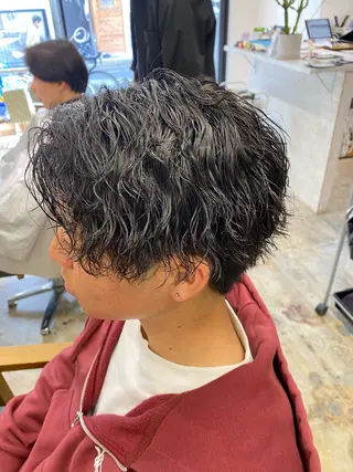 パーマ メンズ 🌴パーマオタク🌴 長谷川 諒佑🌈のヘアスタイル