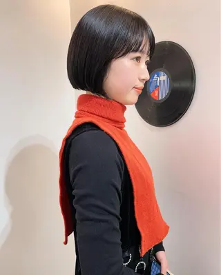 ミディアム カラー パーマ 💖美髪矯正💖 辻未侑のヘアスタイル