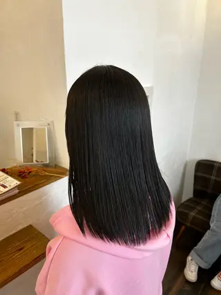 ロング 髪質改善ストレート ミュゼ大西　藤井悠也のヘアスタイル
