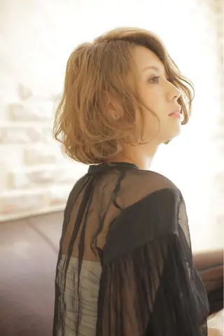 ミディアム カラー パーマ ヘアアレンジ メンズ キッズ ネイル マツエク・マツパ EnBlesS西宮 マンツーマン神道有基のヘアスタイル