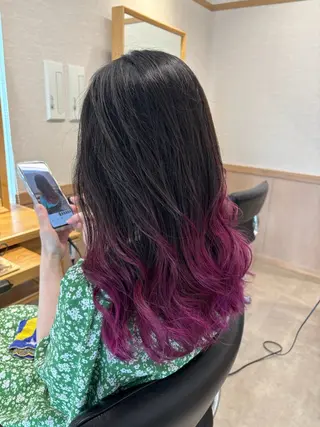 セミロング カラー 髪の家 tikiのヘアスタイル