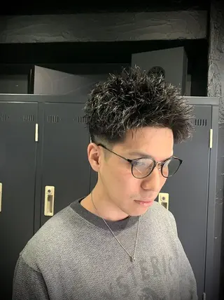 ショート メンズ メンズサロン【owl 心斎橋】難波/アメ村のヘアスタイル