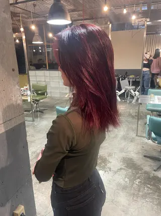 ミディアム カラー 海外レイヤー /NAGISAのヘアスタイル