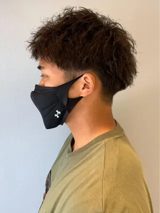 メンズ 毛流れが作れる 縮毛矯正/渡部純生のヘアスタイル