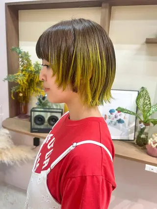 ショート カラー しょうじ のあのヘアスタイル