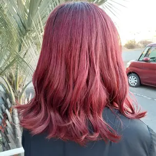 ミディアム カラー 深澤 春樹のヘアスタイル