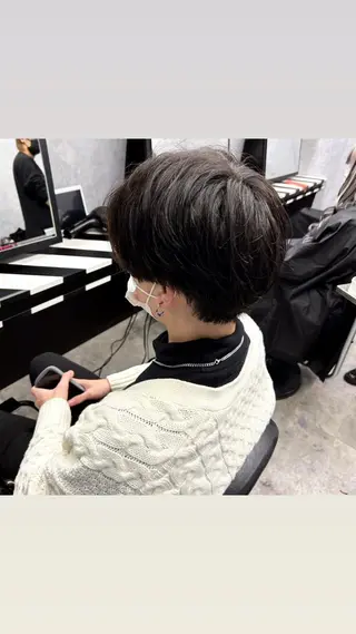 メンズ 縮毛矯正・髪質改善 特化 出納 直起のヘアスタイル