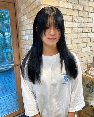 ロング ワンカールで盛れる レイヤー🎀Macoのヘアスタイル