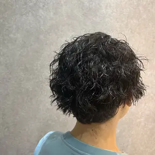 ショート パーマ メンズ パーマ/ハイトーン 🌀中川航亜🌀のヘアスタイル