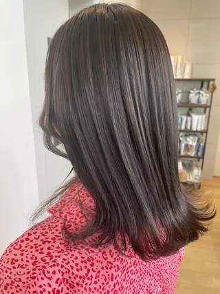 ミディアム カラー 美髪形成！色素改善！ 秋田　和輝のヘアスタイル