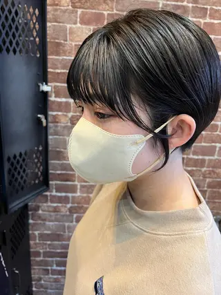 ショート カラー パーマ ヘアアレンジ メンズ キッズ ネイル マツエク・マツパ アイブロウ 久木原 ゆりのヘアスタイル