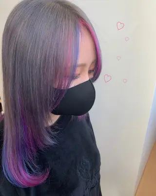 セミロング カラー 新宿駅近♡個室 ♡関口三都季🌜のヘアスタイル