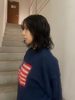 ミディアム ミユ/ショート/ カットモデル/名東区のヘアスタイル