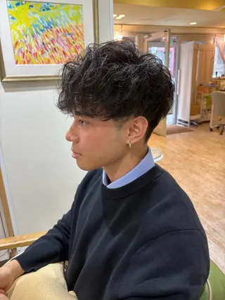 ショート メンズ 顔周りだけで垢抜ける レイヤー/小池　祐のヘアスタイル