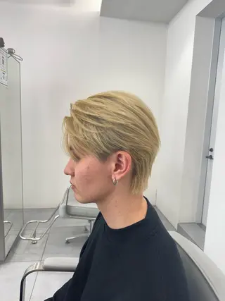 ショート カラー 渋谷のブリーチカラー シェフ🧑‍🍳蓮のヘアスタイル