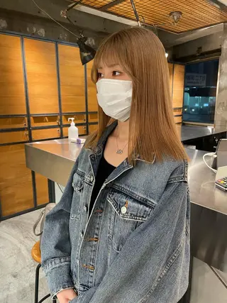 ミディアム カラー 海外レイヤー /NAGISAのヘアスタイル