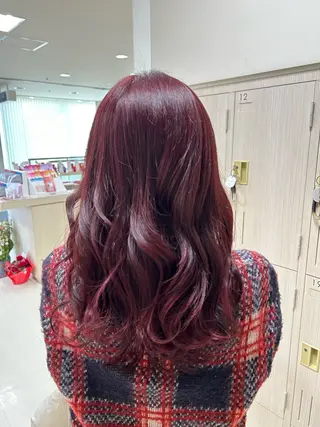 カラー 💜暖色系カラー/ ブリーチカラー💜のヘアスタイル