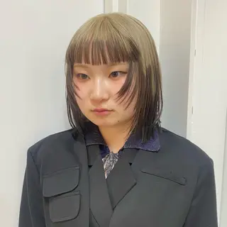 ミディアム 木村 夢のヘアスタイル