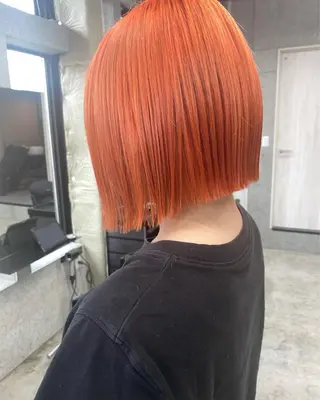 ショート カラー パーマ OVER→三軒茶屋 /縮毛矯正・髪質改善のヘアスタイル
