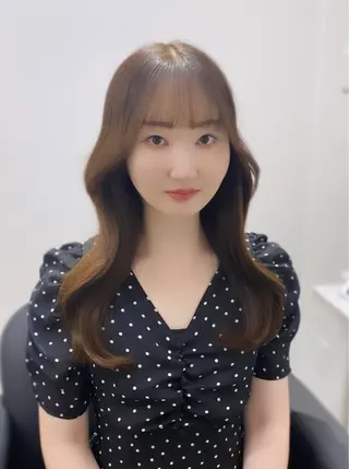 ロング YUZU🎀顔まわり ×レイヤーカットのヘアスタイル