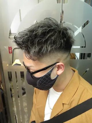 カラー メンズ 渋谷/フェード/ 國分 翔のヘアスタイル